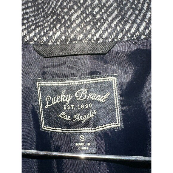 Lucky Brand Black Gray Tweed Professional Warm Button Jacket Women's S - Picture 2 of 4